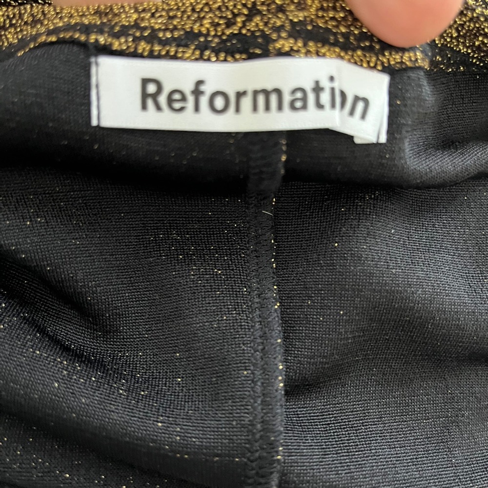Reformation Metallic Midi Dress - Picture 7 of 8
